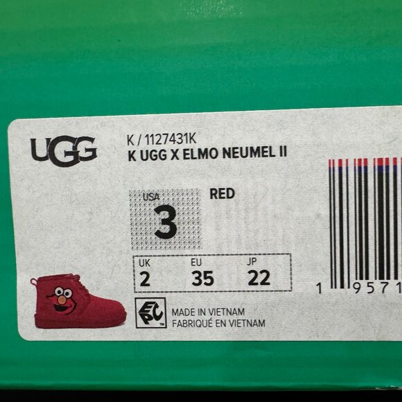 UGG x Sesame Friends Neumel II- Elmo - Picture 5 of 5